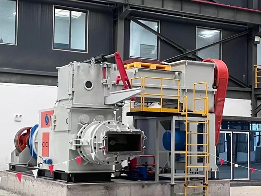 Mesin pembuatan batu bata tanah liat otomatis Extruder vakum EV50 Model