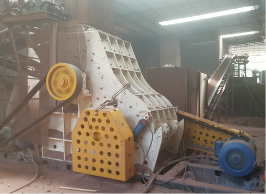 Penghematan Energi Otomatis 90-120 t/h Dual-Rotor Hammer Crusher untuk kebutuhan menghancurkan