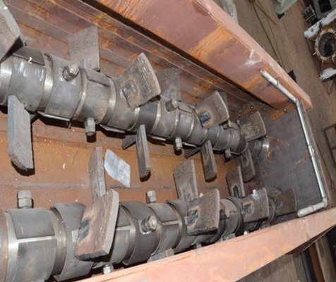 Full Automatic Red Clay Brick Factory Double Shaft Mixer untuk Mesin Pencampur Bahan Bahan Tanahan