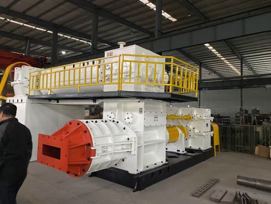 Vacuum Extruder Untuk Mesin pembuatan batu bata tanah liat Proses pembentukan batu bata Blok berongga padat