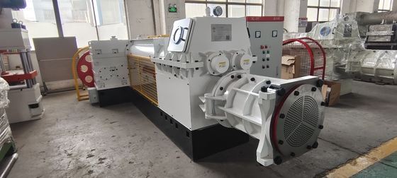 14.5rpm/min Lumpur Mempersamping Kecepatan poros EV40/35 Vacuum Extruder Untuk Bumbung Merah Batu bata Blok Mesin Membuat
