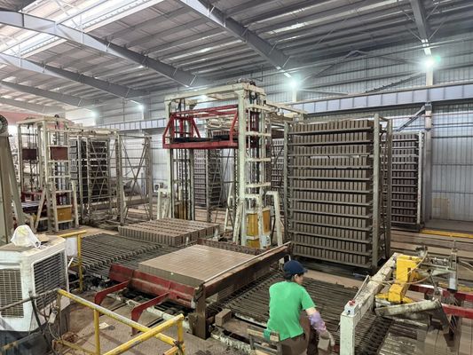 sistem pengeringan pengeringan terowongan otomatis penuh batu bata tanah liat merah membuat proyek
