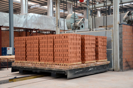 BBT Tungku Terowongan Bata Tanah Liat Otomatis Penuh dengan Pembakaran Bahan Bakar Gas Batubara dan Ukuran 4,6m untuk Produksi Bata yang Efisien