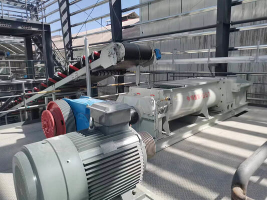 30 sampai 120 ton/jam gray double tooth roller crusher bahan baku penghancuran untuk pembuatan batu bata tanah liat dari produsen BBT