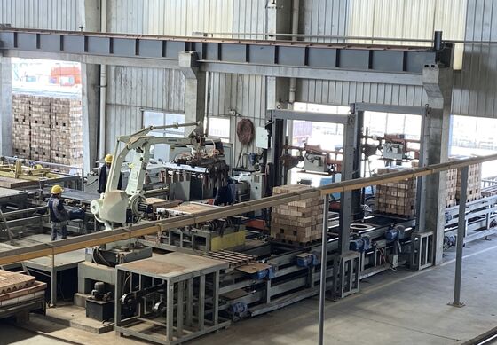 Sistem Bongkar &amp; Pengemasan Batako Tanpa Pallet Sepenuhnya Otomatis untuk Lini Produksi Batako Tanah Liat